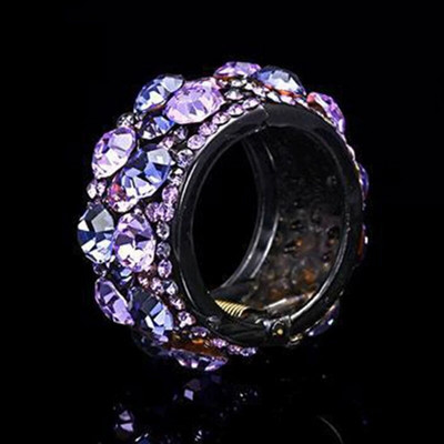 Nemokamas pristatymas Kalnų krištolinio akmens plaukų nagai moterims Blizgantys krištoliniai plaukų segtukai surišti į uodegą kuodelė Spalvingi plaukų segtukai Barrettes plaukų aksesuarai