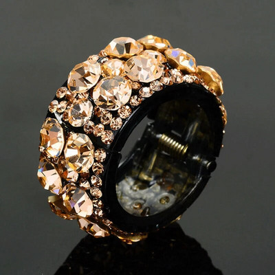 Nemokamas pristatymas Kalnų krištolinio akmens plaukų nagai moterims Blizgantys krištoliniai plaukų segtukai surišti į uodegą kuodelė Spalvingi plaukų segtukai Barrettes plaukų aksesuarai