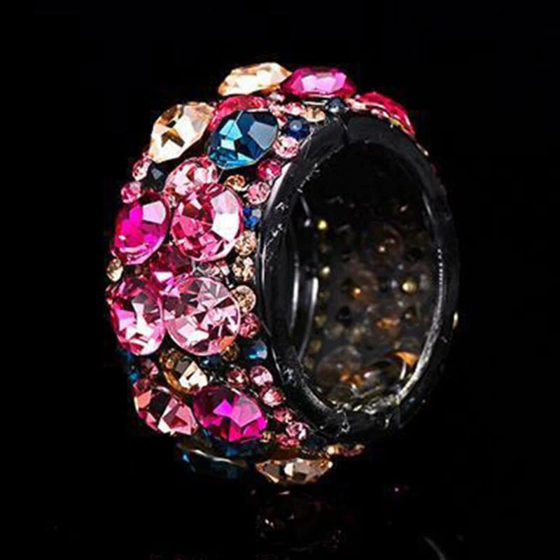 Nemokamas pristatymas Kalnų krištolinio akmens plaukų nagai moterims Blizgantys krištoliniai plaukų segtukai surišti į uodegą kuodelė Spalvingi plaukų segtukai Barrettes plaukų aksesuarai