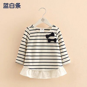 Topuri cu papion pentru copii 2023 nou sosire, primăvară, toamnă, 2-10 ani, haine pentru copii, tricou cu mânecă lungă în mozaic, cu gâtul în formă de O, fetiță