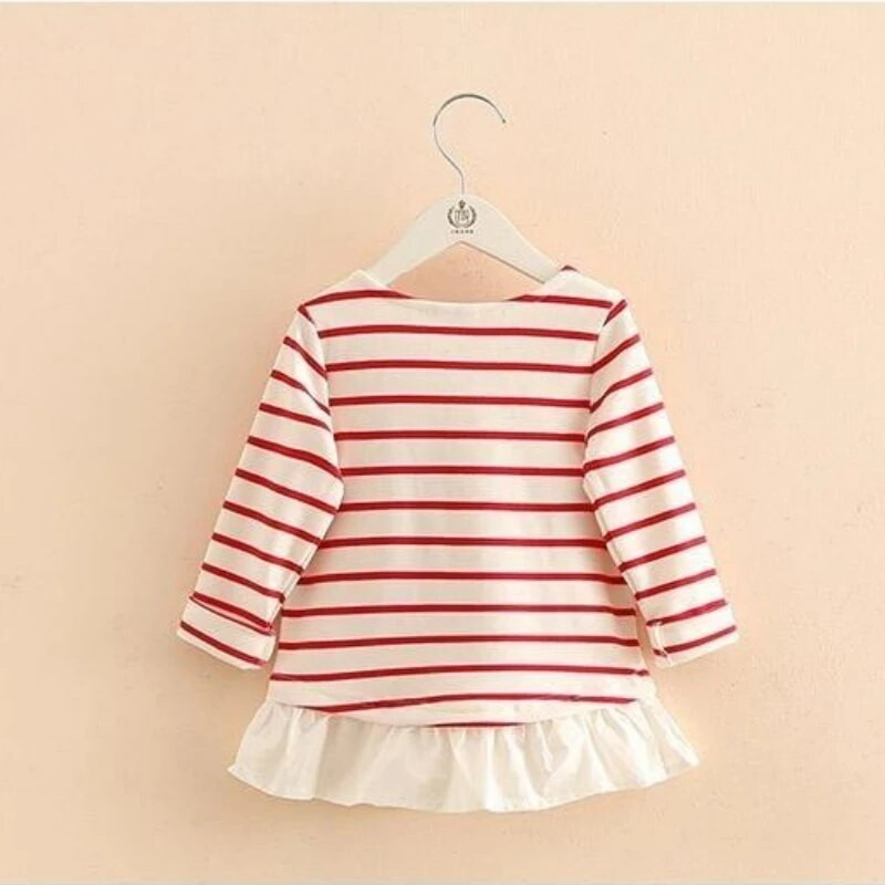 Topuri cu papion pentru copii 2023 nou sosire, primăvară, toamnă, 2-10 ani, haine pentru copii, tricou cu mânecă lungă în mozaic, cu gâtul în formă de O, fetiță