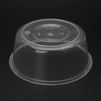 10 бр. Пластмасова купа за супа за обяд за еднократна употреба Кръгла кутия с капаци Нова дроп доставка
