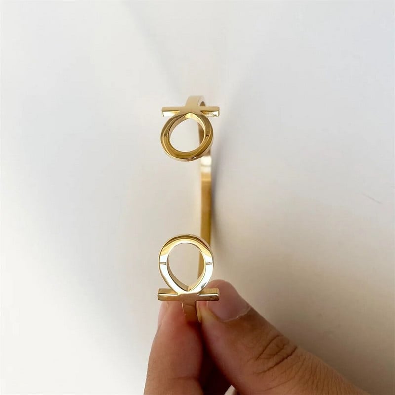 Rozsdamentes acél ókori Egyiptom Ankh mandzsetta karkötők nőknek Vintage Key of Life Állítható karperec férfi amulett ékszer Ajándékok