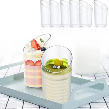 24 PCS Ice-Cream Mousse Dessert Picnic Party Опаковка Десертни чаши Пудингови чаши Пластмасови коледни принадлежности