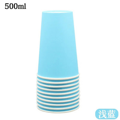 Nagy színes papírpohár, barkács sűrítés, 500ml, 16A, nagyker, 10db