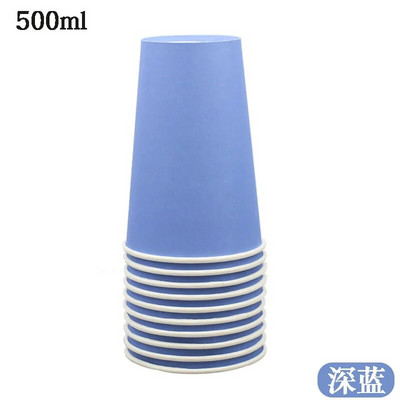 Nagy színes papírpohár, barkács sűrítés, 500ml, 16A, nagyker, 10db