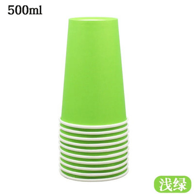 Nagy színes papírpohár, barkács sűrítés, 500ml, 16A, nagyker, 10db