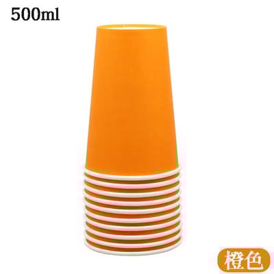 Nagy színes papírpohár, barkács sűrítés, 500ml, 16A, nagyker, 10db