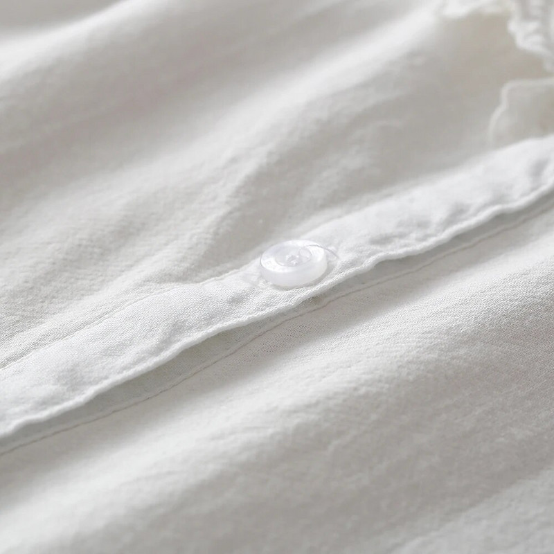 Bluze pentru fete 100% bumbac, alb, cu maneca lunga, haine de toamna pentru copii, pentru 8 10 12 ani, cu broderie, bluze, camasi de scoala pentru fete