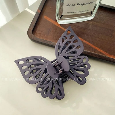 Kétrétegű, üreges pillangós hajtű divatos fejdísz Hajkörmös nagy hajtű rák fejpánt klipek Dísz hajtartozékok