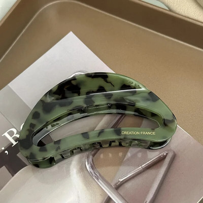 Vintage acetát leopárdmintás hajcsat karmok női lányok könnyű luxus cápa hajcsat fejfedők divatos hajkiegészítők