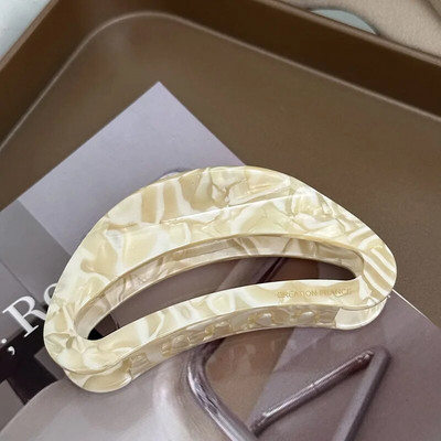 Vintage acetát leopárdmintás hajcsat karmok női lányok könnyű luxus cápa hajcsat fejfedők divatos hajkiegészítők