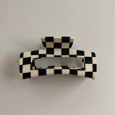 INS Fashion Agrafe acrilice cu gheare pentru păr, negru, alb, neted, bej, neregulat, geometric, ac de păr pentru femei, bijuterii, cadouri