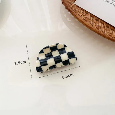 INS Fashion Agrafe acrilice cu gheare pentru păr, negru, alb, neted, bej, neregulat, geometric, ac de păr pentru femei, bijuterii, cadouri