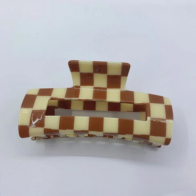 INS Fashion Agrafe acrilice cu gheare pentru păr, negru, alb, neted, bej, neregulat, geometric, ac de păr pentru femei, bijuterii, cadouri