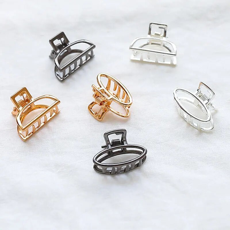 1 buc. Gheare de păr geometrică, simplă, simplă, pentru femei, fete