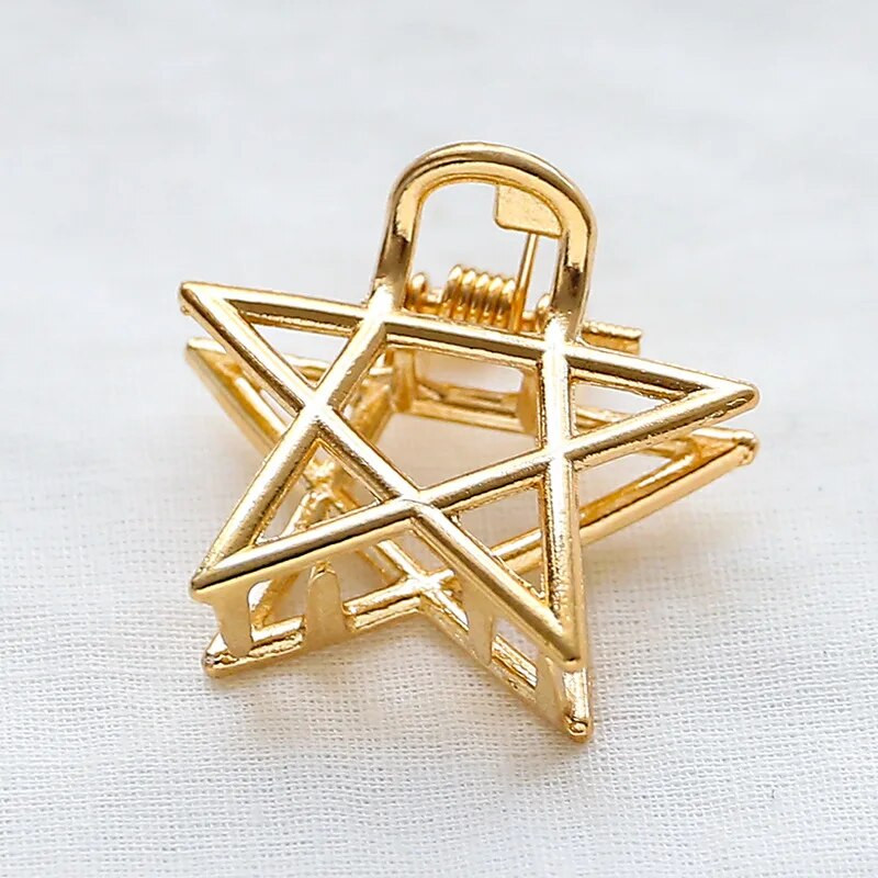 1 buc. Gheare de păr geometrică, simplă, simplă, pentru femei, fete