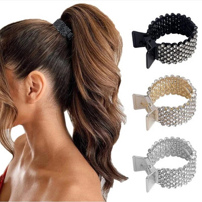 Нови щипки за коса с перлени кристали за висока конска опашка Фиксирана щипка за нокти за коса Advanced Sense Аксесоари за коса Шапки