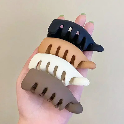 Koreai Twist Claw klipek egyszínű, egyszerű dizájn magas lófarok hajformázó eszköz Hajkiegészítők Rák hajfogó női fejfedőknek