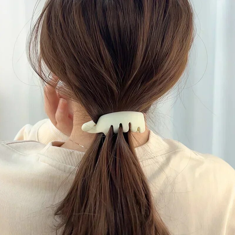 Koreai Twist Claw klipek egyszínű, egyszerű dizájn magas lófarok hajformázó eszköz Hajkiegészítők Rák hajfogó női fejfedőknek