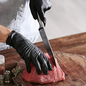 Γάντια μίας χρήσης νιτριλίου 10 τμχ Αδιάβροχα τρόφιμα ποιότητας Μαύρα Γάντια καθαρισμού εργαστηρίου κουζίνας σπιτιού Γάντια επισκευής αυτοκινήτου μαγειρικής