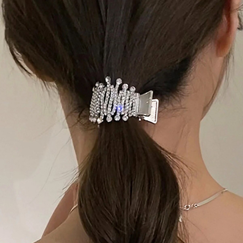 1db Lady High Ponytail Grab Clip, Fejtámla Fix Pearl Hajtűs Fejfedő