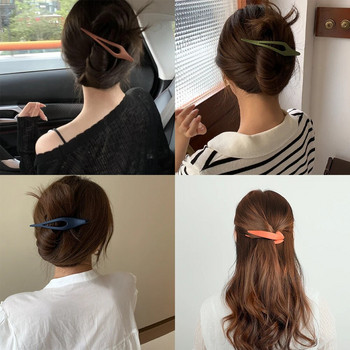 Molans New Simple Matte Duckbill Hair Claws Едноцветни щипки за коса Аксесоари за коса за жени Цветни фиби за коса Конска опашка Шапки
