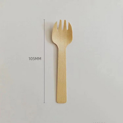 100 τεμ./Σετ Μίνι ξύλινα κουτάλια φαγητού, μιας χρήσης, φιλικά προς το περιβάλλον, ζάχαρη, αλάτι, κουτάλια, βιοδιασπώμενα κουτάλια για επιδόρπιο παγωτού