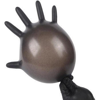 10/5/1Pc Μαύρα γάντια Μίας χρήσης Λατέξ Χωρίς Σκόνη Εξεταστικό Γάντι Μέγεθος Μικρό Μεσαίο Μεγάλο X-Large Κάλυμμα χειρός βινυλίου νιτριλίου S XL