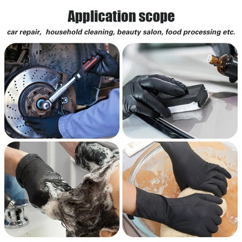 10 τεμ./συσκευασία Γάντια νιτριλίου μιας χρήσης αδιάβροχα γάντια λάτεξ χωρίς λάτεξ Γάντια οικιακής κουζίνας εργαστηρίου καθαρισμού για το σπίτι