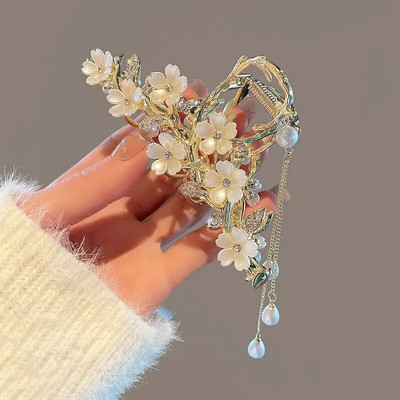 Gyöngyvirág Bojt hajkörmök nőknek Aranyos édes hajcsat lányoknak divatos elegancia fejdísz koreai kifinomult hajkiegészítők