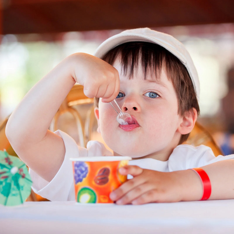 Mini átlátszó műanyag kanalak eldobható evőeszközök zselé desszert fagylalt kanál előétel gombóc teáskanál konyhai merőkanál