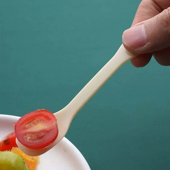 100 τμχ Μίνι πλαστικά κουτάλια Παγωτό μιας χρήσης Κουτάλια επιδόρπιο ορεκτικό Πλαστικό κουτάλι για προμήθειες πάρτι Κουτάλι γλυκού