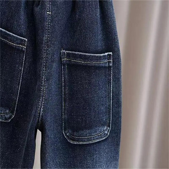 Дънки за момчета 2023 Нови пролетни и есенни детски панталони Haren Корейски универсални клинове за момчета Модни панталони