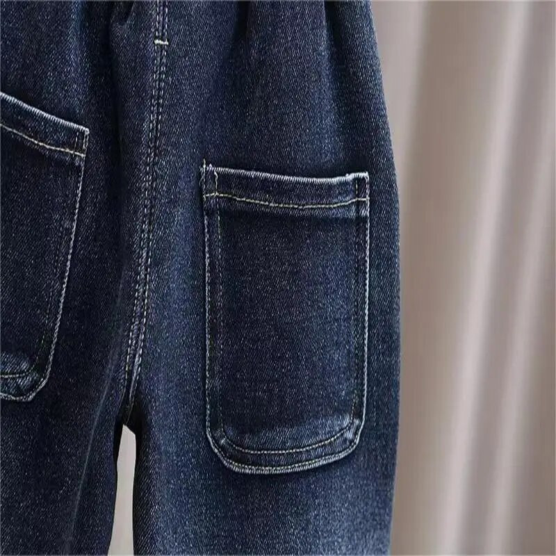 Fiú farmernadrág 2023 új tavaszi és őszi gyermek haren nadrágok koreai fiúk sokoldalú leggings divatos nadrágok