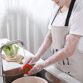 Mănuși de protecție a muncii de unică folosință pentru uz casnic Mănuși de curățare de calitate transparentă Latex 10 buc Mănuși anti-alunecare pentru alimente fără acid