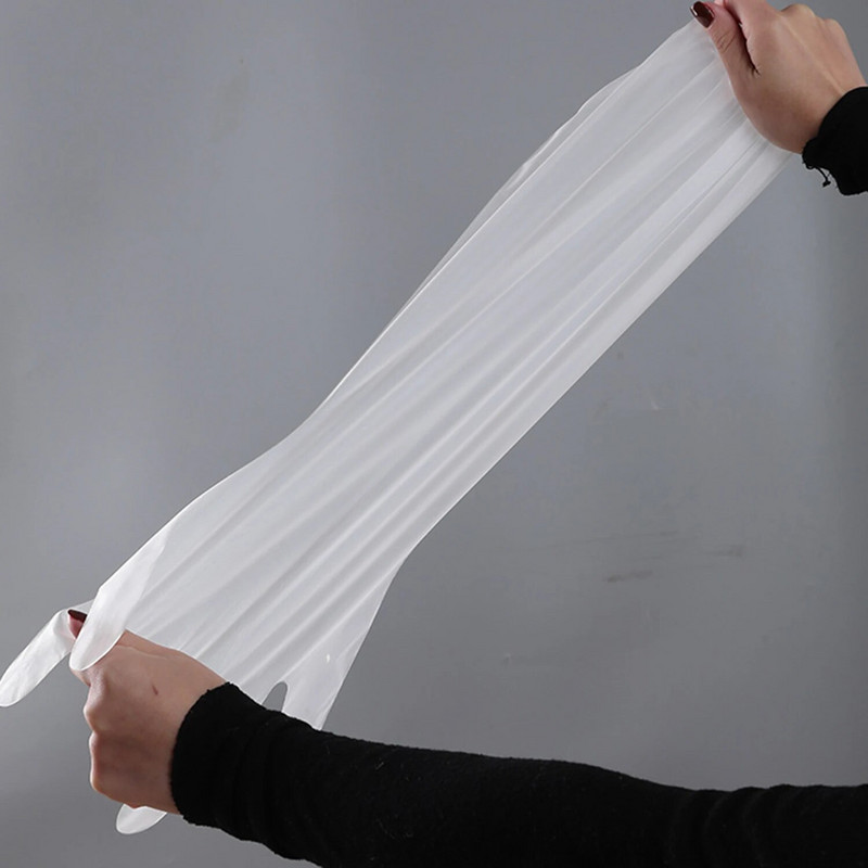 Mănuși de protecție a muncii de unică folosință pentru uz casnic Mănuși de curățare de calitate transparentă Latex 10 buc Mănuși anti-alunecare pentru alimente fără acid