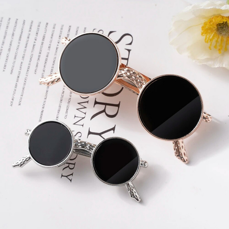 Ochelari de modă din metal Agrafă de păr Gheare Ac de primăvară Agrafe Vintage Arc Femei Grășe de păr Fete Coadă de cal Coc Accesorii pentru păr