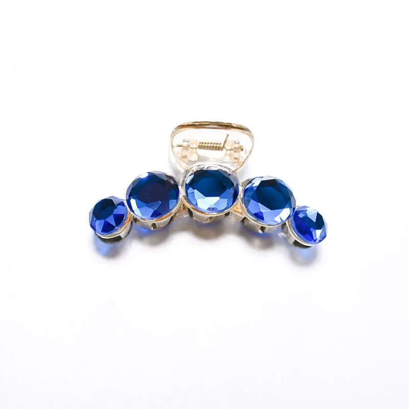 Femei Cristal Păr Crab Gheare de păr din plastic Clemă Rășină Barette Top Gripper Cristal Strass Pearl Agrafe de păr