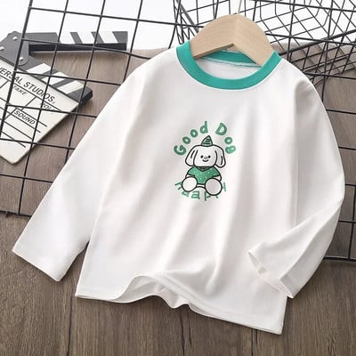6Y Uniszex Túlméretes póló Csecsemők Hosszú ujjú Fiú Gyerekruházat Tipegő Lány Gyerekruházat Tinédzser Roupa Infantil Menina