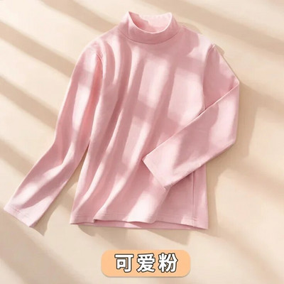 Fete Băieți Tricou cu mâneci lungi Copii Catifea Top Tricouri Adolescenți Culoare uni Cu fundul 2 până la 12 ani Îmbrăcăminte pentru copii Stil coreean