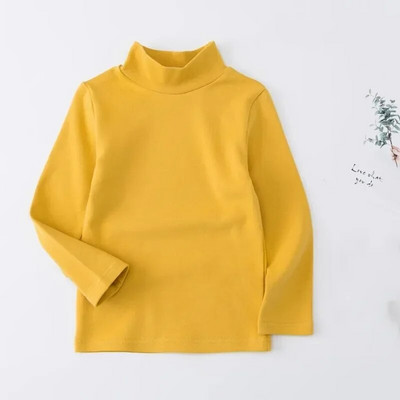 Fete Băieți Tricou cu mâneci lungi Copii Catifea Top Tricouri Adolescenți Culoare uni Cu fundul 2 până la 12 ani Îmbrăcăminte pentru copii Stil coreean