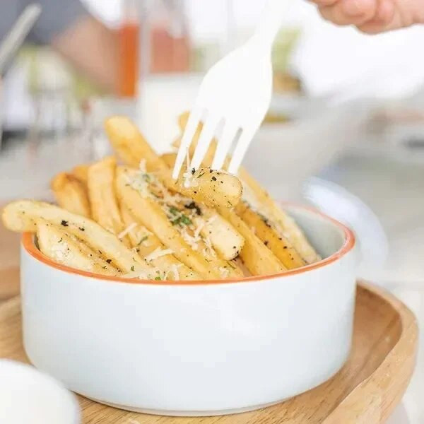 50/30/20/10 vnt. vienkartiniai natūralūs kukurūzų indai peilių šakučių rinkinys, skirtas vestuvių gimtadienio vakarėliui, desertinis pyrago šaukštas stalo reikmenys