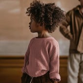 100% bumbac organic, muselină cu mâneci lungi, maiouri pentru copii, retro, toamnă, ocazional, tricouri pentru băieți și fete TZ342