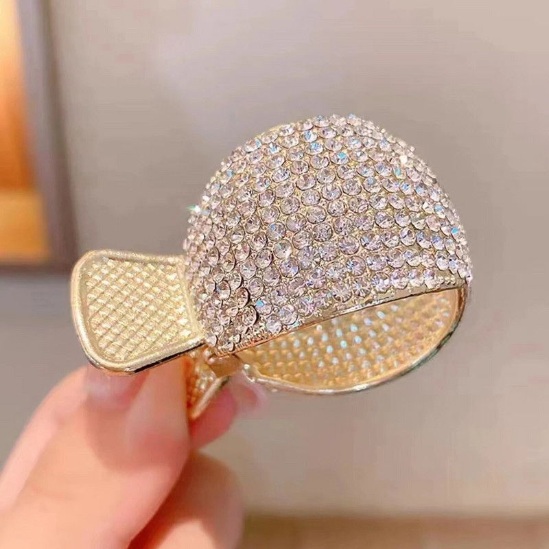 1db Lady Pearl vízfúró magas lófarok karmos csipesz fix hajcsat Senior Sense Shark Clip fejfedő