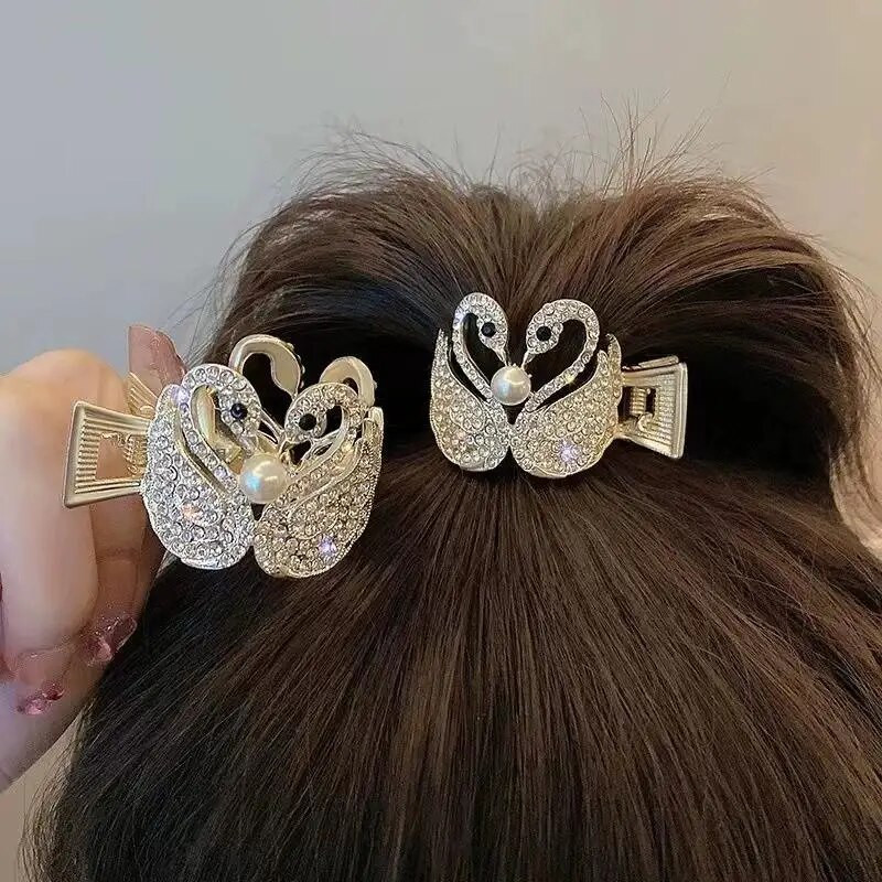Vandens gręžtuvas Swan Grab Clip High Ponytail Fixed Hair Clip Plaukų aksesuarai