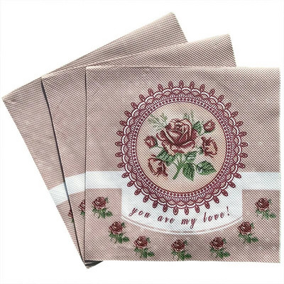 20 buc șervețele de unică folosință din pulpă de lemn virgin șervețel cu imprimare în culori Șervețele faciale șervețele pătrate duble, hotel, restaurant, multicolor