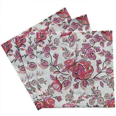 20 buc șervețele de unică folosință din pulpă de lemn virgin șervețel cu imprimare în culori Șervețele faciale șervețele pătrate duble, hotel, restaurant, multicolor