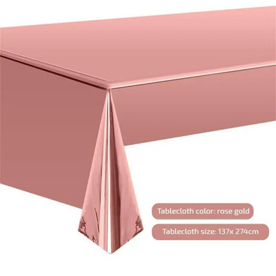 1 vnt. Lengvai valoma aliuminio plėvelės staltiesė Polichromatinė plastikinė folija stalo dangtis vandeniui atspari vienkartinė vienkartinė staltiesė