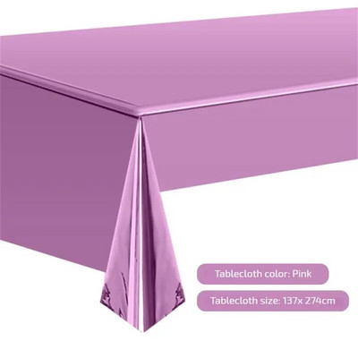 1 vnt. Lengvai valoma aliuminio plėvelės staltiesė Polichromatinė plastikinė folija stalo dangtis vandeniui atspari vienkartinė vienkartinė staltiesė